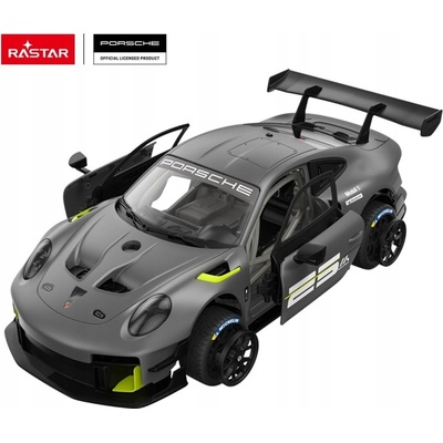 RASTAR Porsche 911 GT2 na dálkové ovládání šedé 1:18