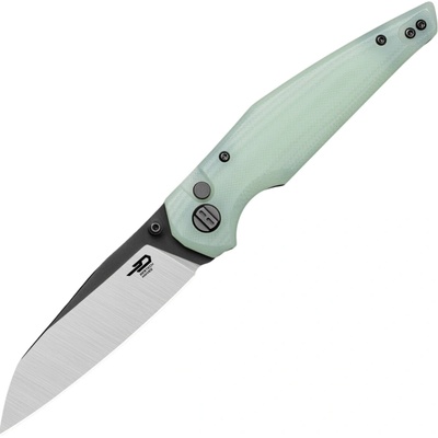 Bestech Snakebird 14C28N, G10, Button Lock - Jade BG58D