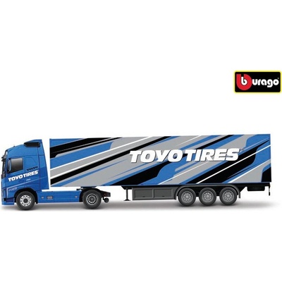 Bburago Volvo FH16 Globetrotter 750 XXL Trailer Toyo Tires 1:43