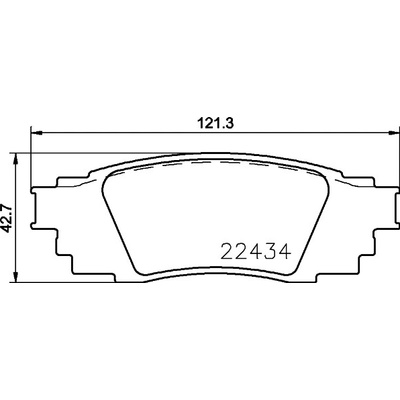 Sada brzdových platničiek, vždy 4 kusy v sade BREMBO P 83 160 (P83160)