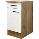 Flex-Well Kuchynská skrinka Vintea spodná, zásuvky + dvierka, 40 x 85 x 57,1 cm