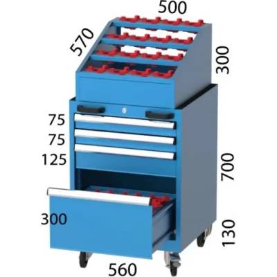 KOCEL Cnc КОЛИЧКА С 4 ЧЕКМЕДЖЕТА kocel - 2750 (2750)