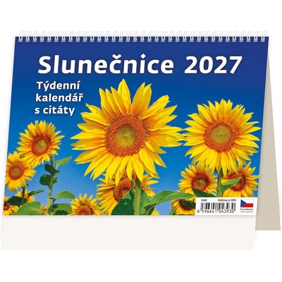 Stolní Slunečnice plánovací týdenní 2027