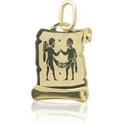 Zlatnictví Zlatíčko Zlatý přívěsek znamení Blíženci žluté zlato 000.00094