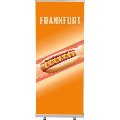 Jansen Display Set Roll-baneru Budget s vytištěným motivem, Hot Dog, španělsky, 870 x 2080 mm