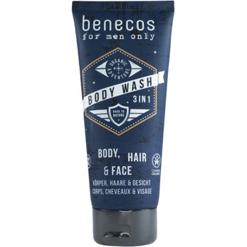 Benecos for men only sprchový gél 3v1 200 ml