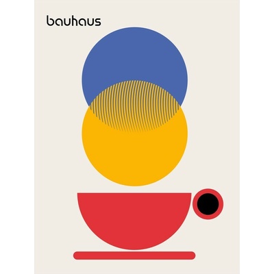 Plagát, Obraz - Bauhaus Coffee Abstract, Retrodrome, 30 × 40 cm