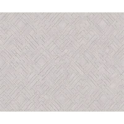 A.S.Création 4002388284 Vliesová 3D tapeta geometrická šedá stříbrná rozměry 0,53 x 10,05 m