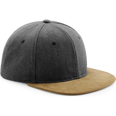 Beechfield B 668 Suede Peak Snapback 6 panelová COT530668t6299-vintage bla Černá vintage