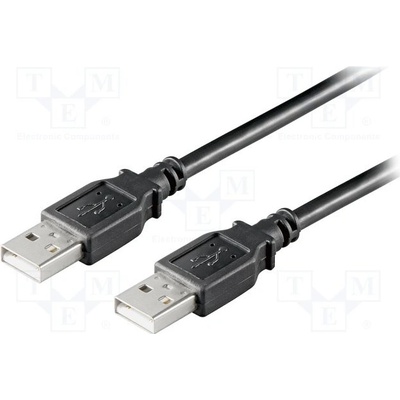 Goobay 93593 USB 2.0, USB A vidlice, z obou stran, 1,8m, černý