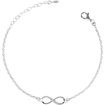 Dabog strieborný 925 dámsky náramok Endless Grace symbolizujúci večnosť ST-Z-NR-021