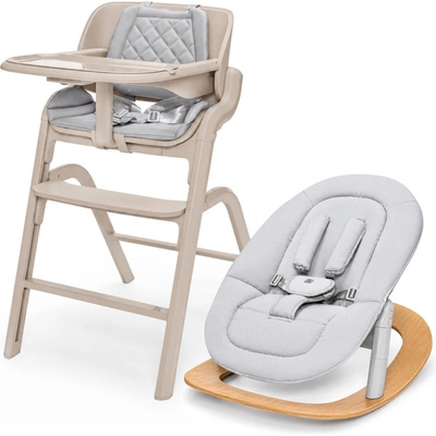 ZOPA Set židlička Inspira + novorozenecký set + houpací základna Cookie Beige