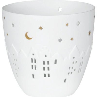 räder Porcelánový svícen Poetry Houses, bílá barva, porcelán