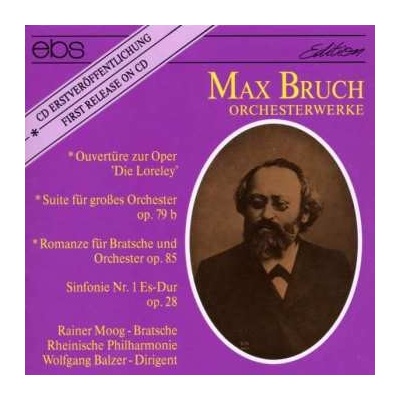 Max Bruch - Symphonie Nr.1 Es-dur Op.28 CD