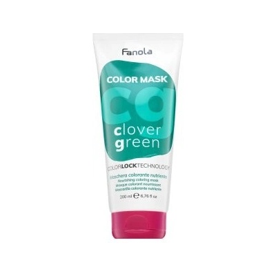 Fanola Color Mask vyživujúca maska s farebnými pigmentmi pre oživenie farby Clover Green 200 ml