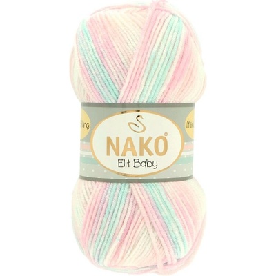 Nako Elit Baby Mini Batik 32431 ružovo modrá