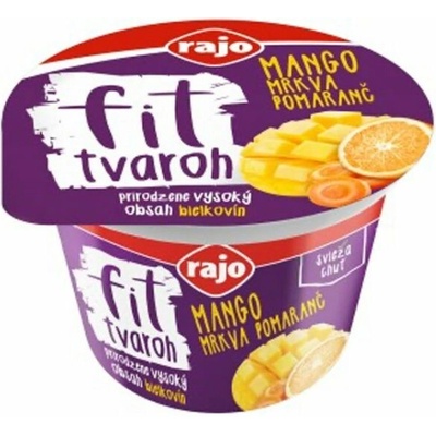 Rajo Fit tvaroh mango mrkva pomaranč 200 g