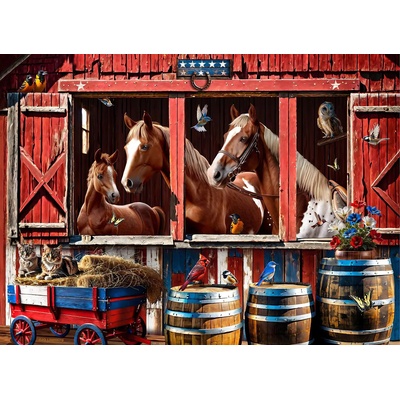 SunsOut - Puzzle Horse Barn - 500 piese