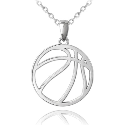 Minet Stříbrný basketbalový míč JMAN0334BN50 – Zboží Mobilmania