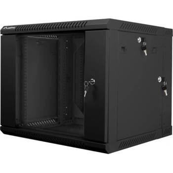 Lanberg Комуникационен шкаф Lanberg WF02-6609-10B, 19", 9U, 600 x 600 x 507.3 mm, черен (WF02-6609-10B)