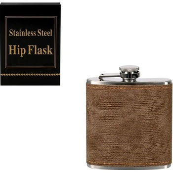 Манерка с кожена обвивка /6 oz = 170 милилитра/ (К85871-1)