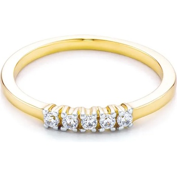 Image 1 of SAVICKI Пръстен savicki: двуцветно злато, кубичен цирконий