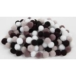 Fandy Acrylic pom-poms 1 gray black 10mm MIX