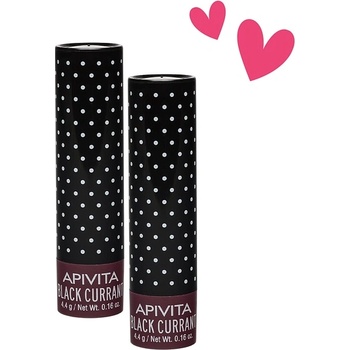 APIVITA Комплект - Стик за устни, касис, 2 х 4.4 g