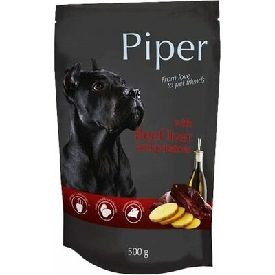 PIPER s hovädzou pečeňou a zemiakmi vrecko pre psov 500 g