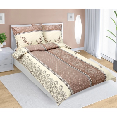 Bellatex flanel obliečky Vetvička hnedá 140x200 70x90