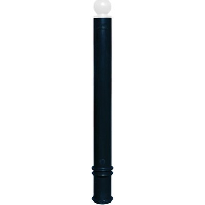 Flexibilní sloupek k zabetonování, výška 1560 (1310) mm, pr.80 mm, kulatá hlavice – černá
