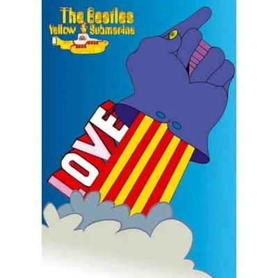 The Beatles – Yellow Submarine Love Glove (Pohľadnica)