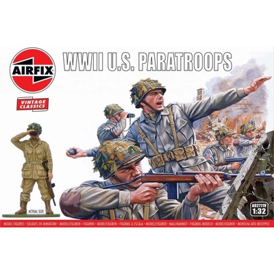 Airfix Classic Kit VINTAGE figurky A02711V WWII U.S. Paratroops 1:32