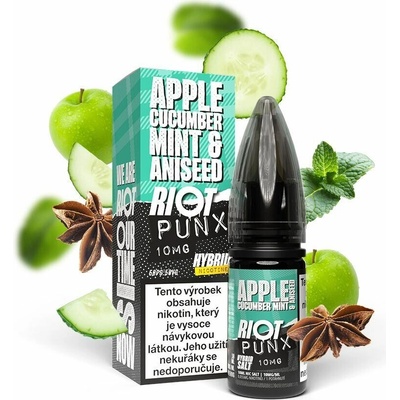 Riot Hybrid Salt Apple Cucumber Mint & Aniseed 10 ml 10 mg