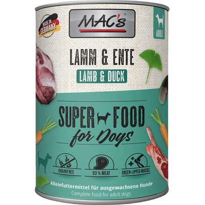 MAC's Dog jahňa a kačka 6 x 800 g