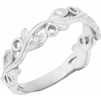 Eppi Prsten ve tvaru lístečků s lab-grown diamanty Seir R44104