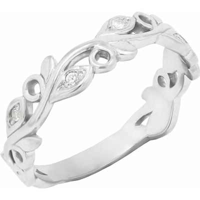 Eppi Prsten ve tvaru lístečků s lab-grown diamanty Seir R44104