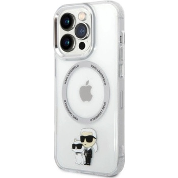 Pouzdro Karl Lagerfeld MagSafe IML Karl and Choupette NFT iPhone 14 Pro Max čiré
