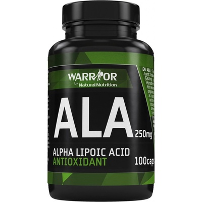 Warrior ALA Kyselina alfa lipoová 250 mg 100 kapslí