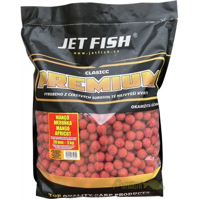 Jet Fish Premium Clasic boilies 5 kg 20 mm mango meruňka