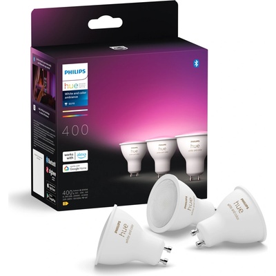Philips LED žiarovka Hue White and Color Ambiance 4.3W 350 GU10 3ks