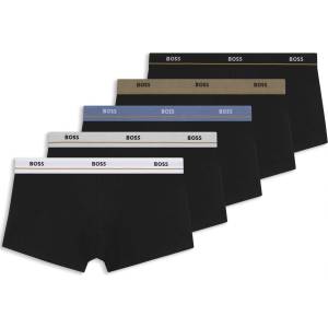 Boss Боксерки Boss Mens BOSS Bodywear 5 Pack Boxer Trunks with Logo Detail - Black 960