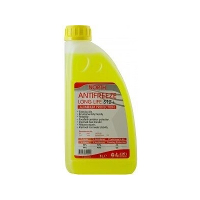 NORTH Антифриз north long life s12+ Жълт -74°c 1l (north long life s12+ Жълт -74°c 1l)