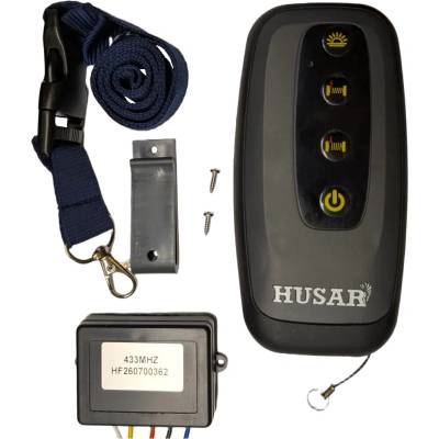 HUSAR WINCH Bezdrátové dálkové ovládání navijáku se svítilnou BST S 12V/24V
