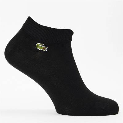 Lacoste Чорапи Lacoste Men's Cotton 3 Pack Logo Trainer Socks - Black 8VM