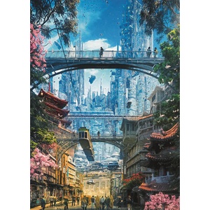 Heye - Puzzle Future Cities: Markets District - 1 000 piese