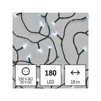 Emos 180 LED reťaz 18 m vonkajšia aj vnútorná studená biela časovač D4AC04