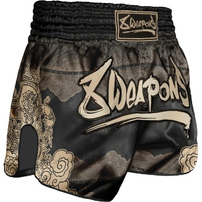 8 WEAPONS Muay Thai trenýrky Hanuman černo/zlaté