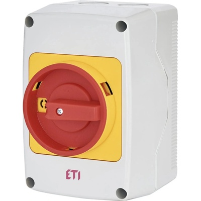 ETI Vačkový spínač núdzový 3-pólový 40A "0-1" zapuzdrený IP65 CS 40 10 PNGLK
