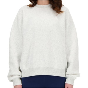 New Balance Дамски пуловер New Balance Women's Sport Essentials Fleece Crew Jumper - Ash Heather - размер XS (117-3713-0111)